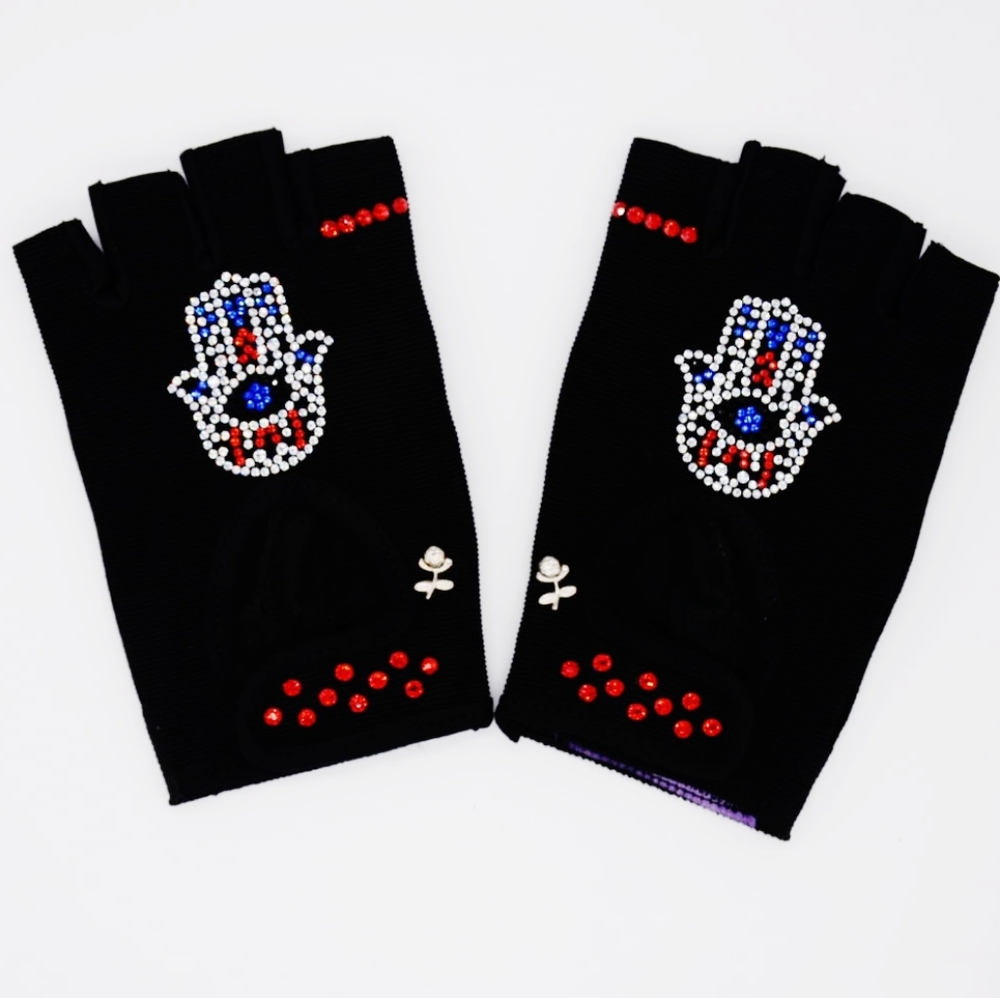 RED HAMSA 🪬 SWAROVSKI EMBELLISHED EXERCISE G